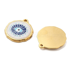 IP Plating(IP) 304 Stainless Steel Enamel Pendants&nbsp;STAS-A103-01G-02