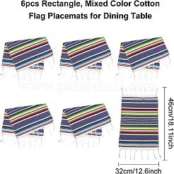 Cotton Flag Placemats for Dining Table and Felt Pennant Flags&nbsp;DJEW-FG0001-03