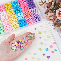 1140Pcs 24 Colors Opaque Acrylic Beads Sets&nbsp;SACR-PA0001-27