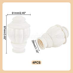 Plastic Round Curtain Rod Finials&nbsp;AJEW-WH0534-66A