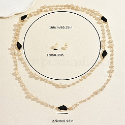 Women's Alloy & Imitation Pearl Stud Earrings & Beads Necklaces Sets&nbsp;KB2805-2