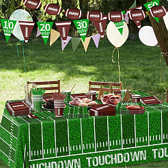 2Pcs Paper Rugby Triangle Flag Banners&nbsp;AJEW-SP0004-76