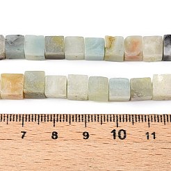Natural Flower Amazonite Beads Strands&nbsp;G-T139-6x6-31A