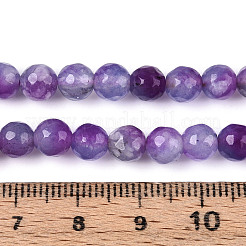 Dyed Natural White Jade Beads Strands&nbsp;X-G-T139-6mm-60-14