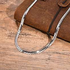 Stainless Steel Cuban Link Chains Necklaces&nbsp;PW-WGE1B56-01