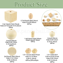 Natural Unfinished Wood Beads&nbsp;WOOD-YW0001-98