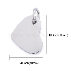 Tarnish Resistant 201 Stainless Steel Stamping Blank Tag Charms&nbsp;STAS-S105-T618-1
