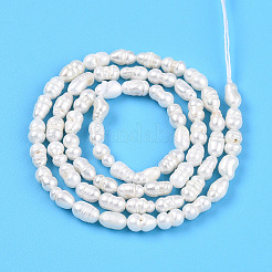 Natural Cultured Freshwater Pearl Beads Strands&nbsp;PEAR-N012-02N