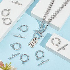 30 Sets 304 Stainless Steel Toggle Clasps&nbsp;STAS-UN0057-52