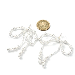 Shell Pearl Beaded Dangle Stud Earrings&nbsp;EJEW-TA00342