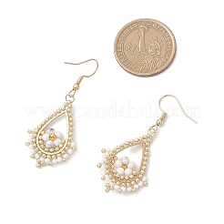 Stainless Steel Teardrop Dangle Earrings&nbsp;EJEW-MZ00643-01