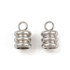 Tarnish Resistant 201 Stainless Steel Cord Ends&nbsp;STAS-R063-27