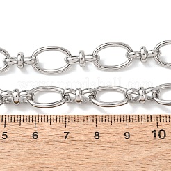 10MM 304 Stainless Steel Oval Link Chain Necklaces for Women&nbsp;NJEW-G194-04P