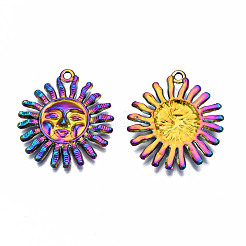 Rainbow Color Alloy Pendants&nbsp;PALLOY-N163-122-NR