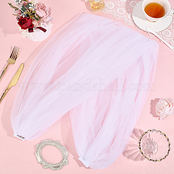Polyester Gauze Bridal Shawl&nbsp;AJEW-WH0481-820B