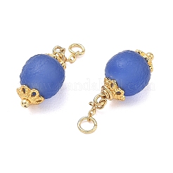 Natural Dyed Blue Agate Pendants&nbsp;GG-D002-03G