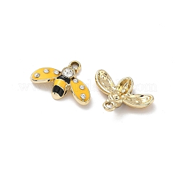 Alloy Enamel Rhinestone Pendants&nbsp;FIND-L024-17B-G