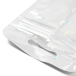 Rectangle Glitter Holographic Plastic Yin-yang Zip Top Gift Bags&nbsp;OPP-E004-01C-D02
