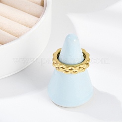 Ion Plating(IP) 304 Stainless Steel Finger Ring for Women&nbsp;RJEW-A052-01A-G