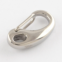 Tarnish Resistant Polished 316 Surgical Stainless Steel Keychain Clasp Findings&nbsp;STAS-R072-60