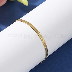 304 Stainless Steel Snake Chain Bracelets for Women Men&nbsp;STAS-S157-36B-G