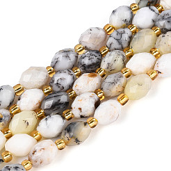 Natural Flower Opal Beads Strands&nbsp;G-N342-53-8x6-14