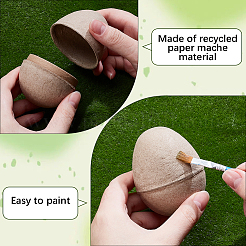 10Pcs DIY Children's Pulp Easter Eggs&nbsp;DIY-SP0002-63A