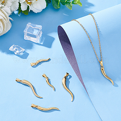 6Pcs 3 Style 304 Stainless Steel Pendants&nbsp;STAS-UN0040-48