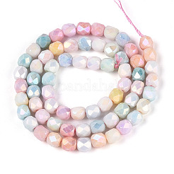 Anti-Tarnish Electroplate Glass Beads Strands&nbsp;X-GLAA-N057-6mm-08