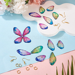 4 Sets 4 Colors Resin Pendants&nbsp;DIY-TA0013-51