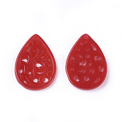 Carved Natural White Jade Pendants&nbsp;G-L495-42C