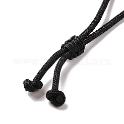 Adjustable Natural Black Tourmaline Pendant Necklaces&nbsp;NJEW-P254-01