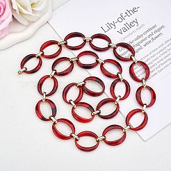 Handmade Imitation Gemstone Style Link Chains&nbsp;AJEW-J034-01C