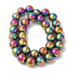 Electroplated Synthetic Magnetic Hematite Beads Strands&nbsp;G-I364-K01-07