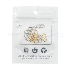 10Pcs 2 Colors 304 Stainless Steel S Hook Clasps&nbsp;STAS-YW0001-31