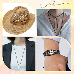 Braided Leather Cord with Core&nbsp;WL-CL0001-01E