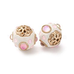 Handmade Resin Indonesia Round Beads&nbsp;IPDL-P005-25KCG-03