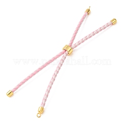 Adjustable Round Braided Microfiber Leather Cord Bracelet Making&nbsp;KK-CBAC260-01G-26