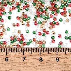 4 Colors 11/0 Christmas MIYUKI Round Rocailles Seed Beads&nbsp;SEED-X0058-18