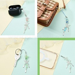 4Pcs 4 Colors Acrylic Mobile Straps&nbsp;MOBA-SZ0001-08
