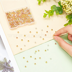 320Pcs 4 Style Brass Solid Beads&nbsp;KK-PH0009-18