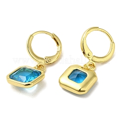Real 18K Gold Plated Brass Dangle Leverback Earrings&nbsp;EJEW-L268-005G-03
