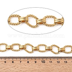 304 Stainless Steel Twist Oval Link Chains&nbsp;CHS-Z007-10G-02