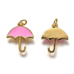 Brass Enamel Charms&nbsp;KK-B026-19G