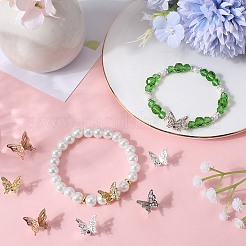 8Pcs 4 Colors Brass with Cubic Zirconia Pendants&nbsp;KK-SC0004-25