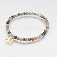Natural Gemstone Beaded Stretch Bracelets&nbsp;BJEW-JB03543