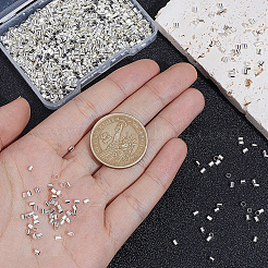 1000Pcs Brass Crimp Beads&nbsp;KK-PA0001-11