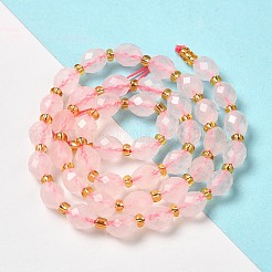 Natural Rose Quartz Beads Strands&nbsp;G-H297-C08-01