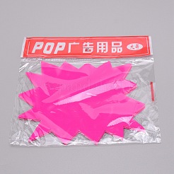 Fluorescence Explosive Shape Blank Signs Sales Price Label Tags&nbsp;LS-AJEW-WH0239-21A