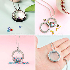 4Pcs 2 Style Alloy Glass Crystal Rhinestone Pendants&nbsp;PALLOY-TA0002-36D